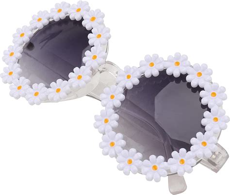 Holibanna Daisy Flower Sunglasses Daisy Shape Round Glasses