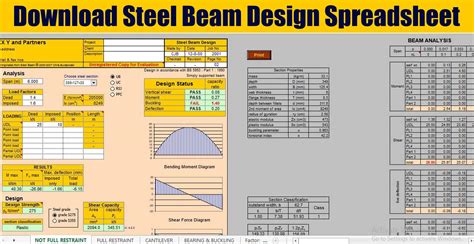 Steel Beam Design Excel Sheet The Best Picture Of Beam