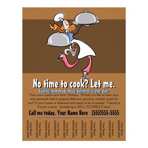 Personal Chefcateringpre Made Mealsbusiness Flyer Zazzle