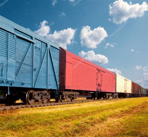 Freight Train On Railway — Stock Photo © Dedivan1923 30147189