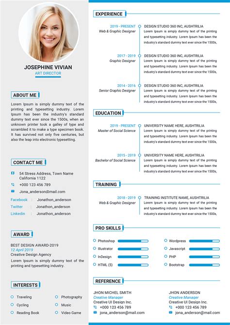 Downloadable Free Modern Resume Templates For Word