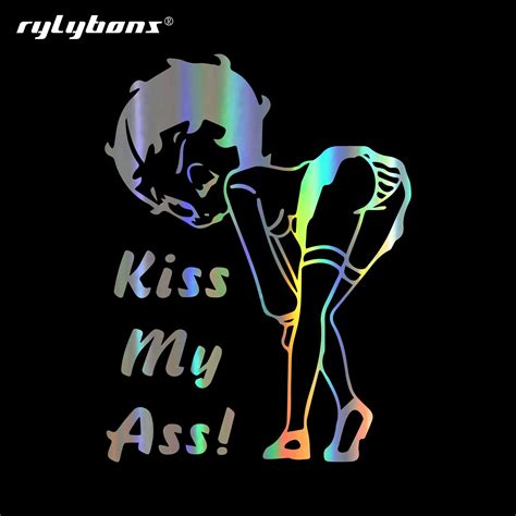 Car Sticker Kiss My Girl Sexy Funny Decals Car Bumper Stickers And