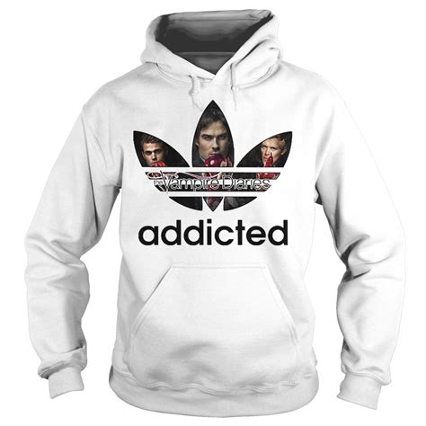 Premium Vampire Diaries Addicted Adidas Logo Shirt