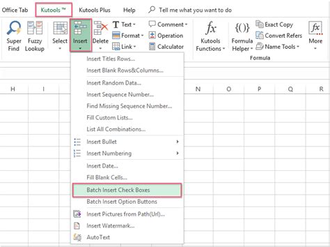 I am using excel 2003. How to quickly insert multiple checkboxes in Excel?
