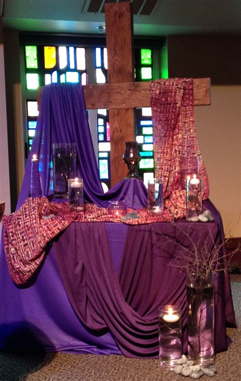 Gaumc Worship Center Lenten Altar 2014 Church Floral Arrangements