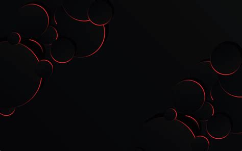 Abstract Red Circle On Black Background Technology 13027715 Vector Art