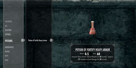 The Ultimate Guide To Crafting An Unbeatable Fortify Heavy Armor Potion