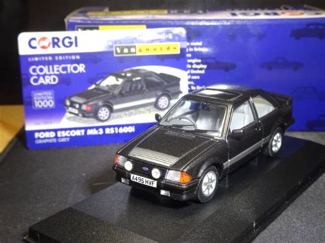 Mega Rare Corgi Vanguards Ford Escort Mk Rs Graphite Grey