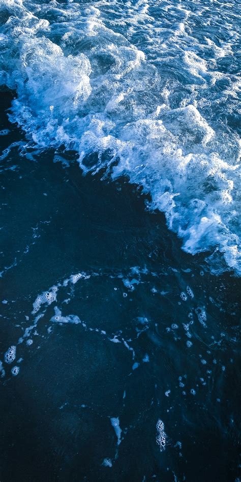 Sea Waves Photo Free Blue Image On Unsplash