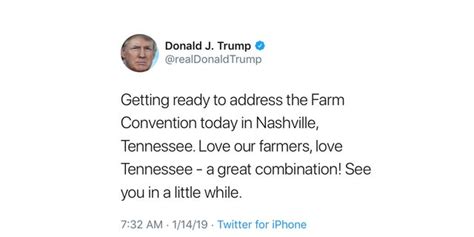 Trump Misfires Tweets American Farm Bureau Speech In Wrong City Fox News