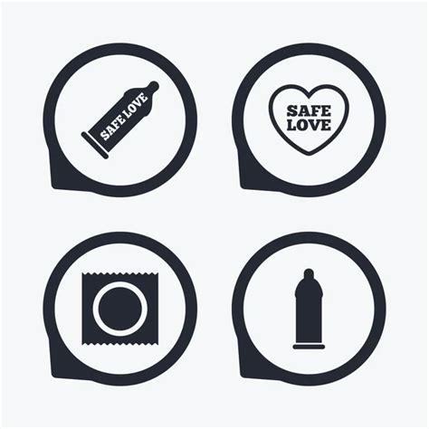 Condom Safe Sex Icons — Stock Vector © Blankstock 94766038