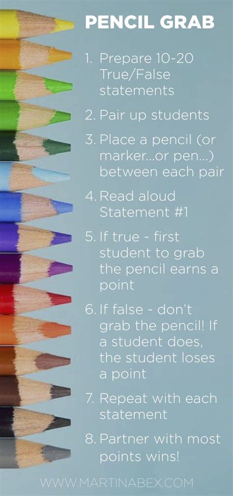 Pencil Grab True False Game Teaching Teaching Game Classroom Games