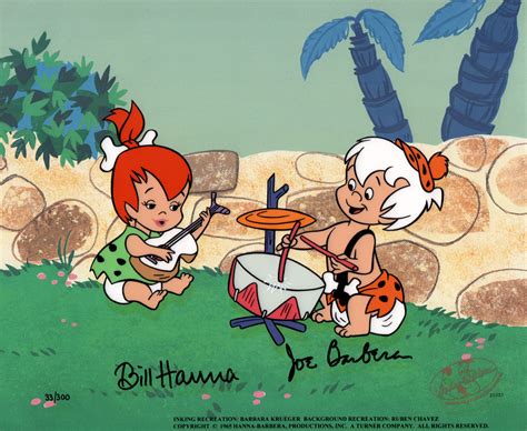 Comic Mint Animation Art The Flintstones Musical Box Set Signed