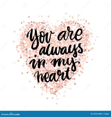 You Are Always In My Heart Stock Vector Illustration Of