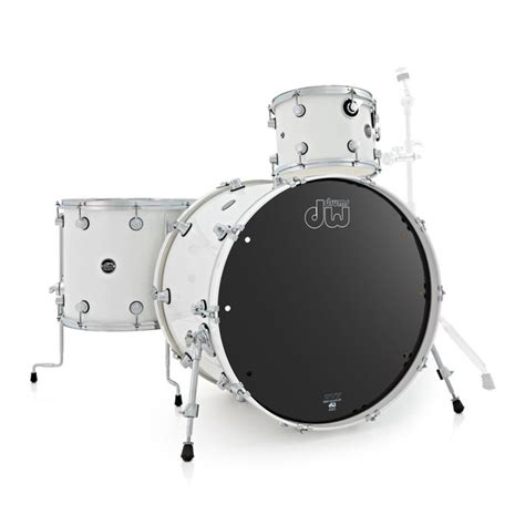 Disc Dw Drums Performance Series 22 3 Piece Shell Pack White Ice At
