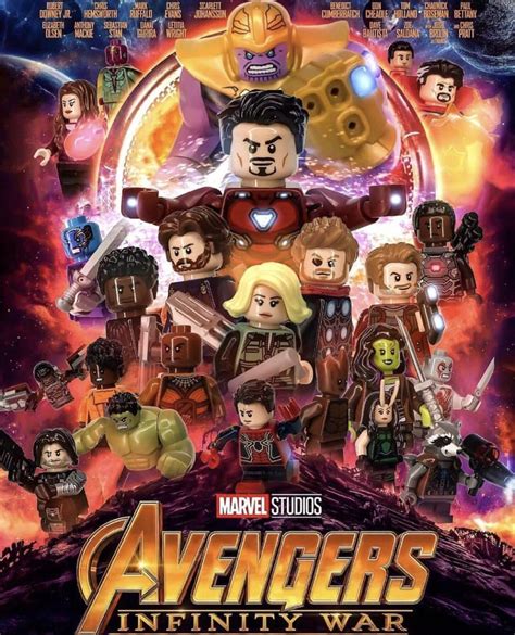 Lego Avengers Infinity War Poster マーベルのコミックヒーロー大集合映画の最新作 アベンジャーズ