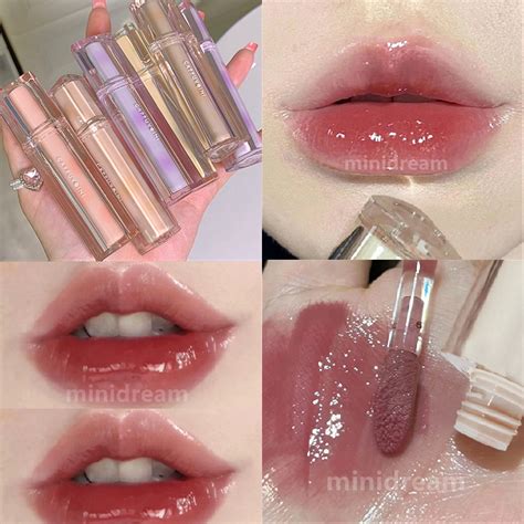 Cod Cappuvini Crystal Mirror Lip Gloss Nude Lip Tint Long Lasting Waterproof Lipstick Non Stick