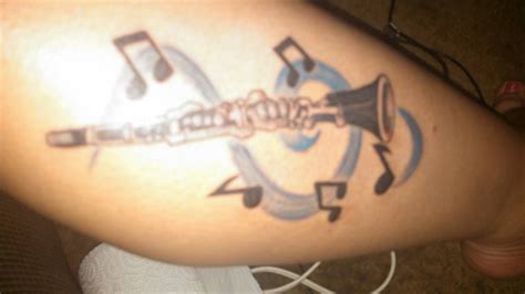 Clarinet Tattoo Thanks To Angie Of Custom Skins In Gas City Cool