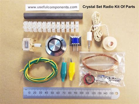 Radio Kit Crystal Set Portable Solderless Terminal Strip Construction