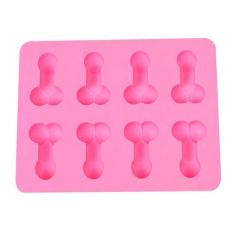 Willy Penis Silicone Ice Cube Tray Baking Jelly Mould Hen Night Party Pink EBay