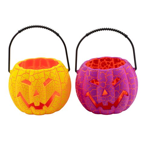 Halloween Mini Trick Or Treat Pumpkin Candy Bucket For Children — Red