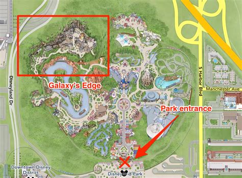 Star Wars Theme Park Map