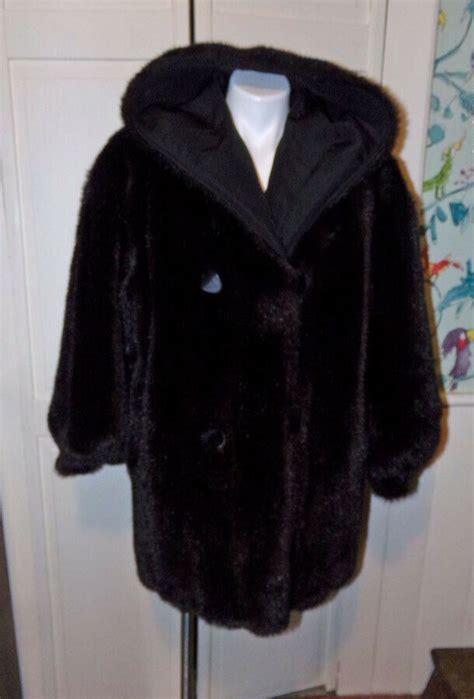 Vintage j percy for marvin richards faux fur coat by wisdomlane. J Percy for Marvin Richards Reversible Faux Fur Rain Coat ...