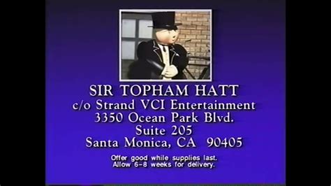 1990 Strand Vci Entertainment Sir Topham Hatt Message Promo Youtube