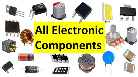 All Electronic Components Names Pictures And Symbols Youtube