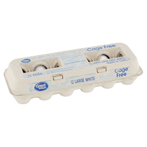 Great Value Cage Free White Eggs Large Ct Dailysavesonline Com