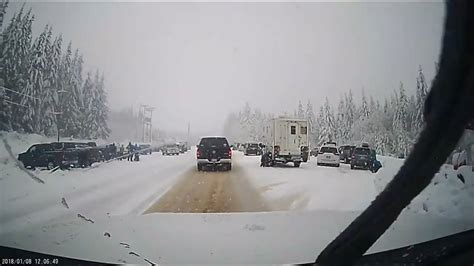 Slippery Roads Unprepared Drivers Result In Tough Drive Up Mount