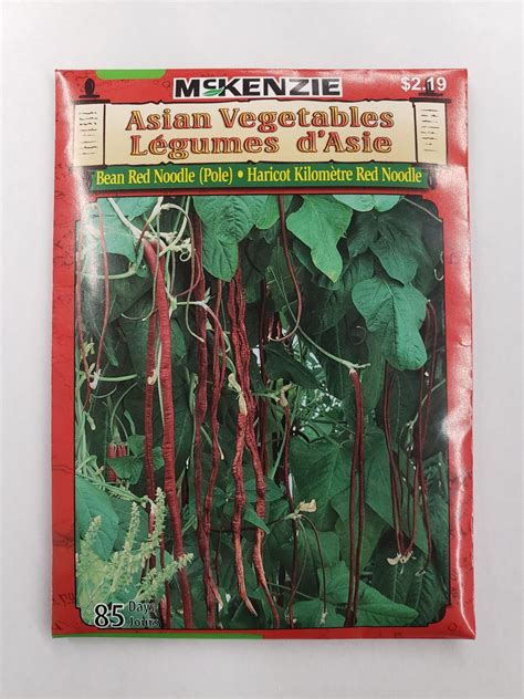 Mckenzie Seed Asian Vegetables Bean Red Noodle Pole Winnipeg