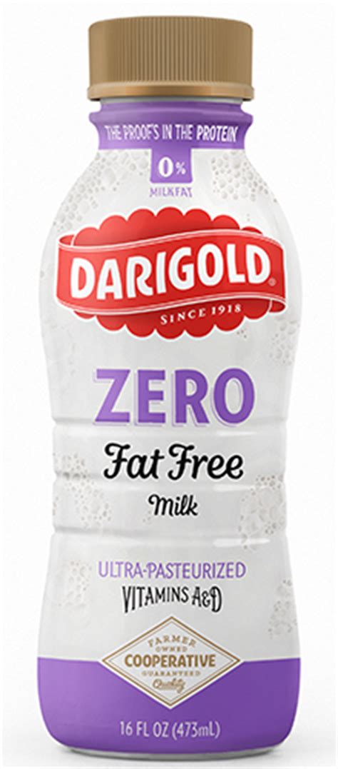 Milk 0 Fat Free Pint Up Darigold