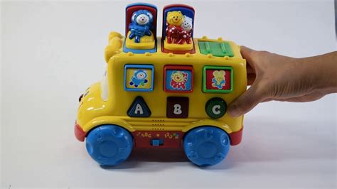 1999 Fisher Price Musical Pop Up Bus Bilingual English And Spanish