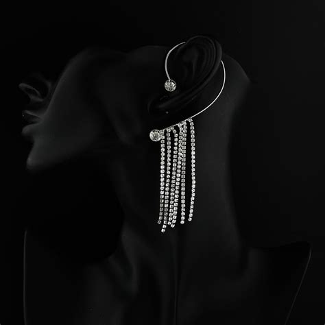 Buy Rofarword S Shining Stars Tassel Long Jhumki Earrings Hanging