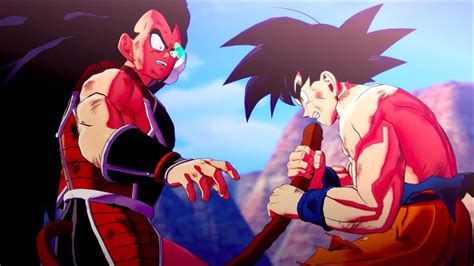 For dragon ball z, they feature an anamorphic widescreen (16:9) transfer from original japanese film print, a revised english audio track, original english and japanese audio tracks. Goku vs Raditz Remastered (Dragon Ball Z Kakarot Gameplay ...