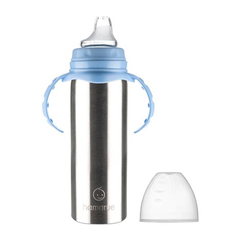 Lil Hammy 3 In 1 Stainless Steel Sippy Cup 85 Oz Blue Hamarue
