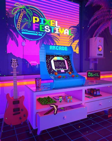 Vaporwave 90s Aesthetic Room From The Spaced Out V A P O R W A V E