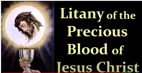 July Is The Month Dedicated To The Most Precious Blood Of Jesus