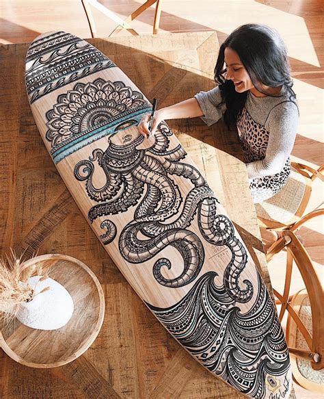 Surfboard Art By Jess Lambert Surfboard Art Surfboard Art Design