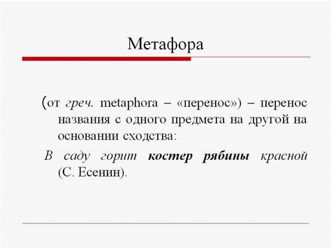 Метафора — что это такое в литературе и обычной речи с примерами