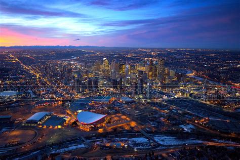 The database now has 2,039 of the 29. Aerial Photo | Calgary City Skyline at Sunset