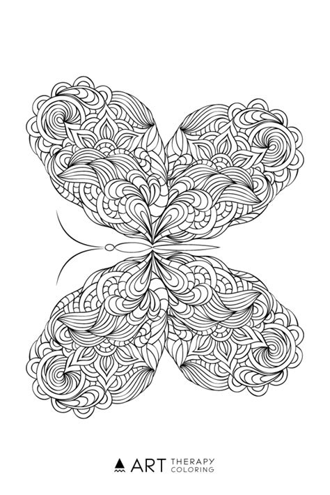 How to make coloring pages to print? Free Butterfly Coloring Page for Adults | Butterfly ...