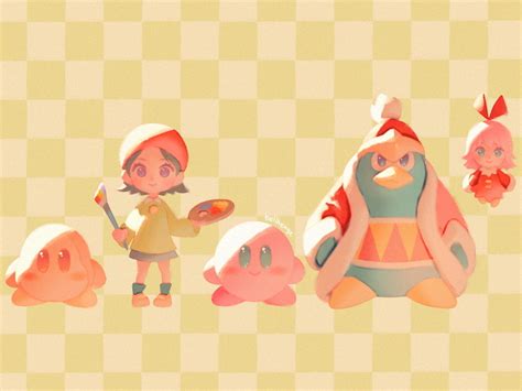 Kirby King Dedede Waddle Dee Adeleine And Ribbon Kirby And 1 More