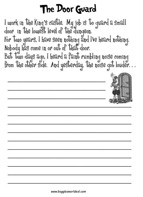3rd Grade Writing Prompts Worksheets Pdf