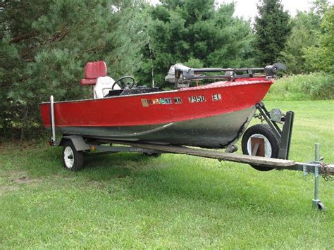 1982 Lund 16 Ft Aluminum Boat With Trailer Wheels N Deals August 3