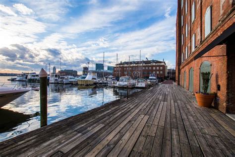 Fells Point Water Front Of Hendersons Wharf In Baltimore Maryland