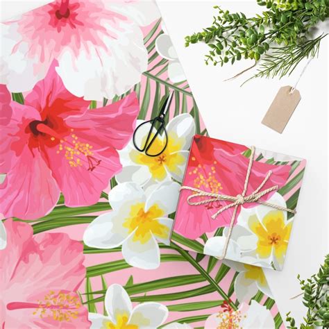 Tropical Wrapping Paper 24 36 90 Gsm Fine Art Paper Glossy Wedding