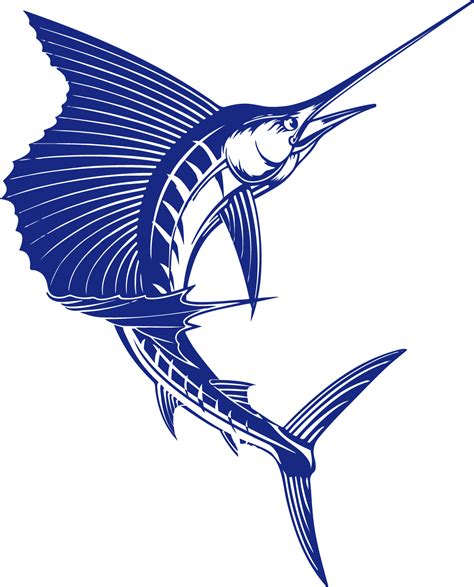 Blue Marlin Vector At Collection Of Blue Marlin