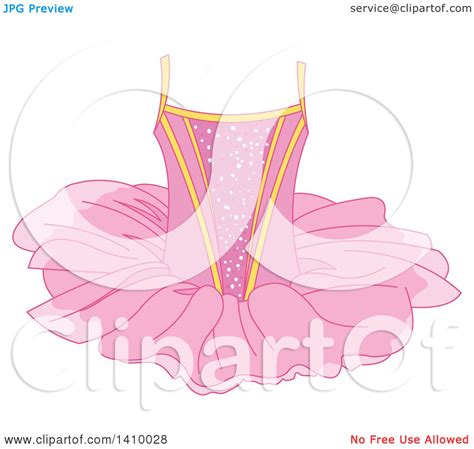 Clipart Of A Pink Ballerina Tutu Royalty Free Vector Illustration By